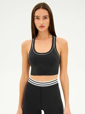 Splits59 Bailey Active Rib Bralette. Size: M. Black and White.